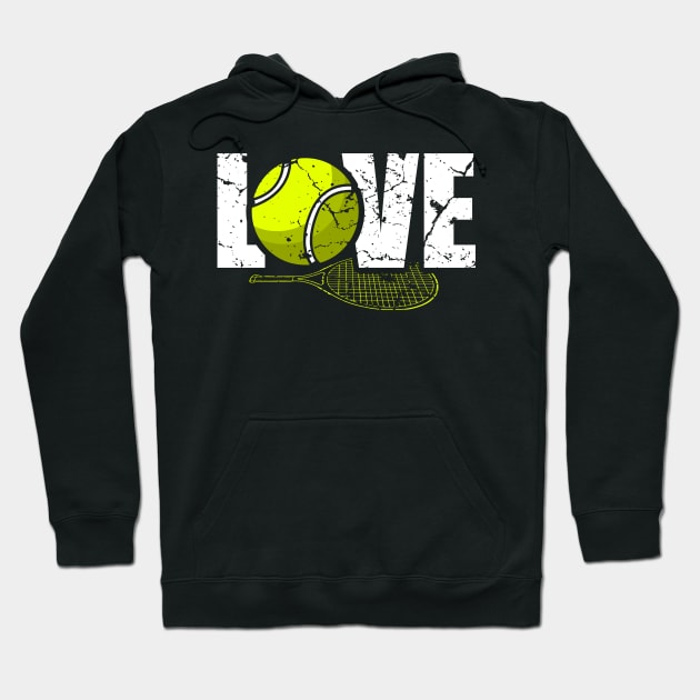 I love Tennis Hoodie by Mila46